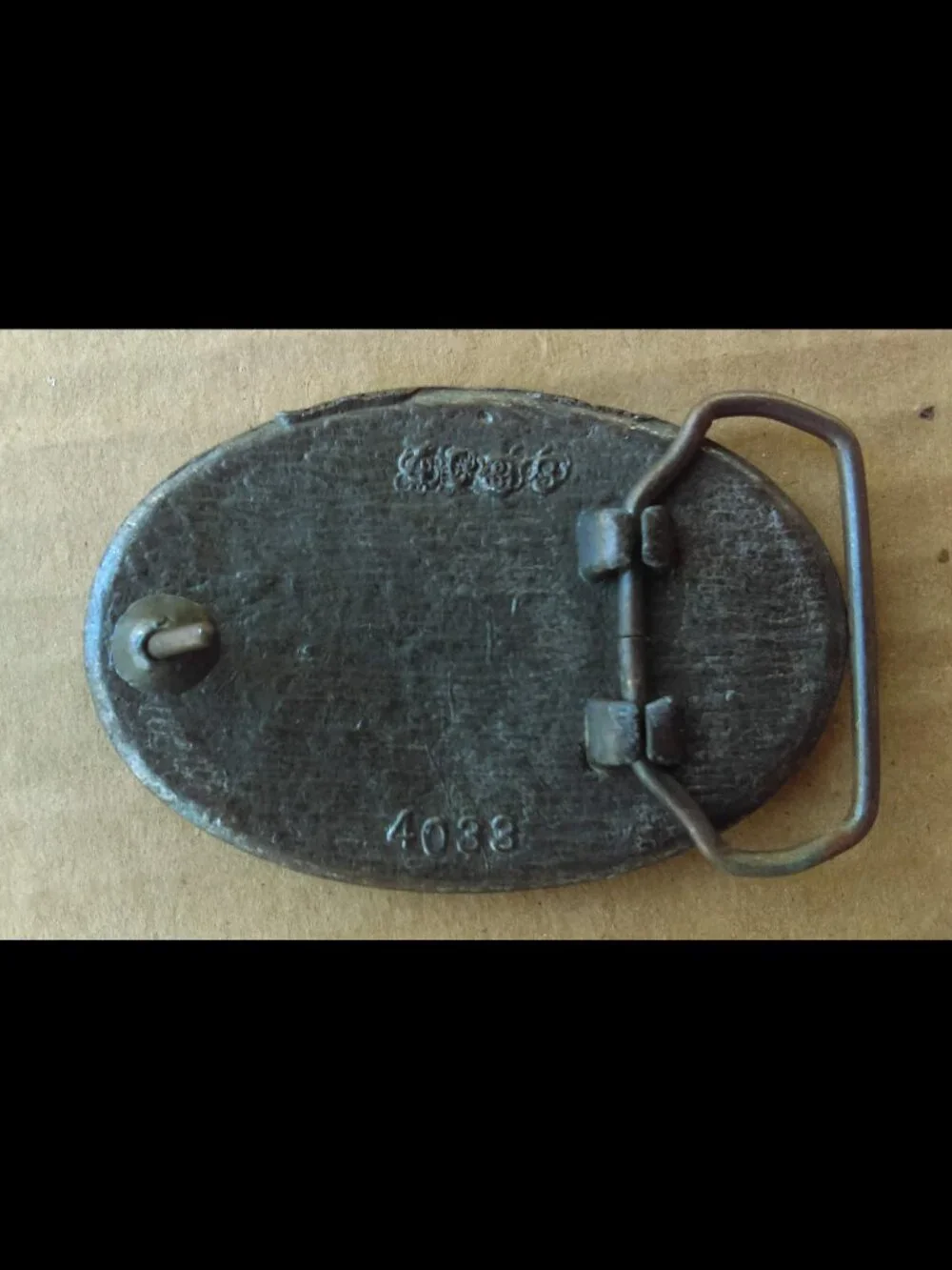 Vintage Freemason Masons Masonic Aged Brass Belt Buckle 1970s